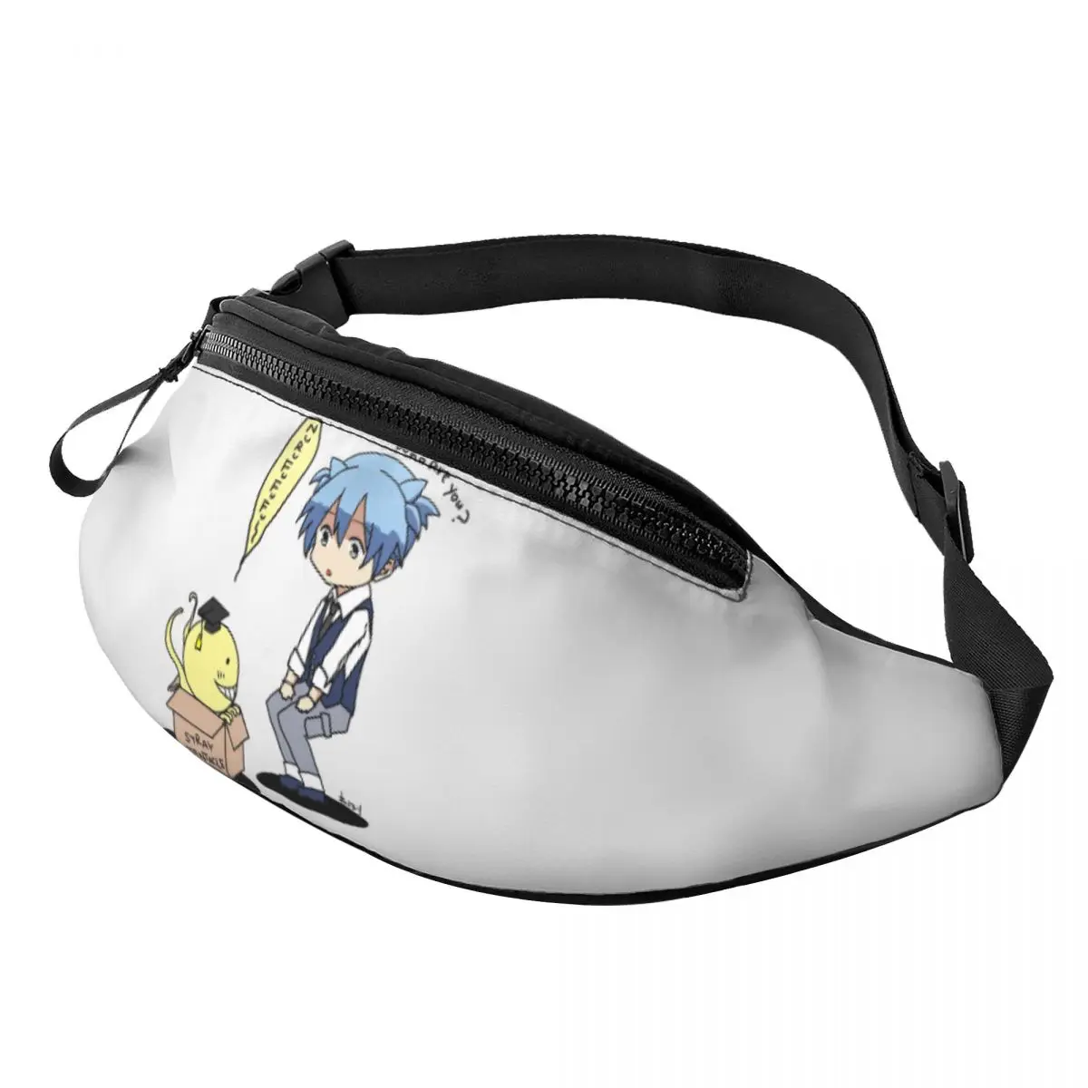 assassinato-sala-de-aula-polvo-koro-sensei-bolsa-de-cintura-para-mulheres-homens-crossbody-fanny-pacote-correndo-telefone-bolsa-de-dinheiro