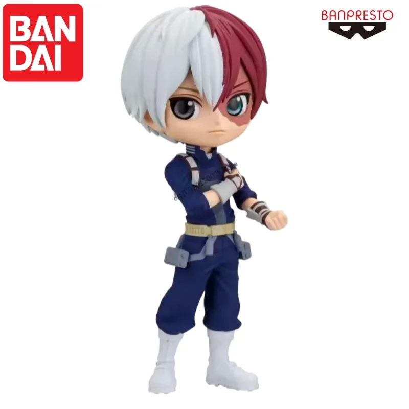 In Stock Original Bandai Banpresto Anime Characters My Hero Academia Qposket Todoroki Shoto2.0 Prizes Garage Kit Model
