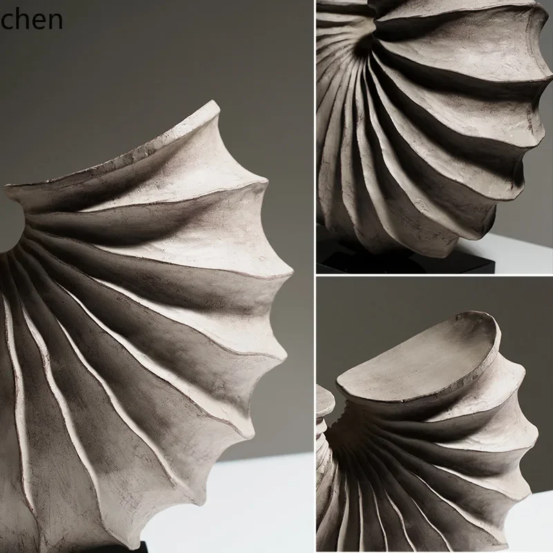 DSA-- Creative Conch Ornament Vintage Living Room Wine Cabinet Entrance Hotel Homestay Decorative Item