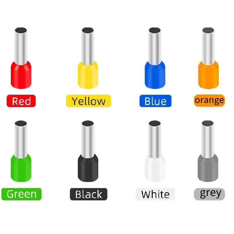 1/5Boxes VE1508 Electronic Connection Aviation Automobile Waterproof Connector Wire Pin Color Insulated Terminal