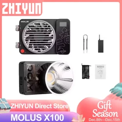 ZHIYUN MOLUS X100 100W COB Photography Light A Professional Photography Portable Pocket Light with a Dynavort Cooling System