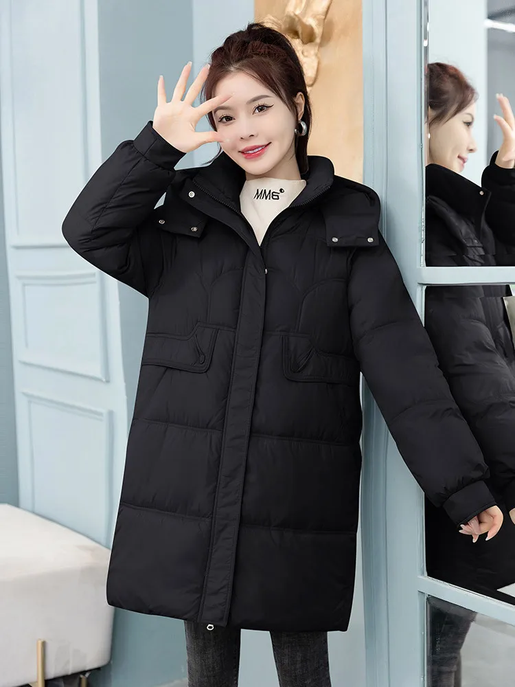 

Puffer Parkas Womens Elegant Woman Coat Lightweight Insulation Practical Vintage Open Trendy Lovely Streetwear Korean Style Vibe