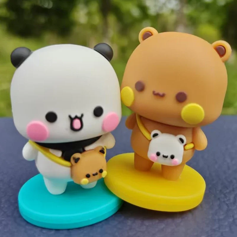 Yier Bubu Dudu Panda Bär Puppe Cartoon Anime Souvenir Kawaii Kleines Geschenk Miniaturen Tier Spielzeug Home Dekoration Geburtstagsgeschenk – Detail 6