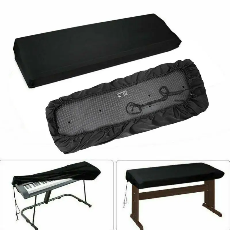 1PCS 61/88 Keys Electronic Piano Keyboard Covers Keyboards Stretchable Dust Proof Folding Waterproof