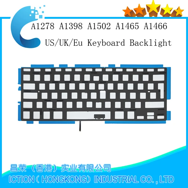 New Keyboard Backlight for Macbook Air Pro 11'' 13'' 15'' A1278 A1502 A1398 A1466 A1465 Keyboard Backlight 2009-2017 Year