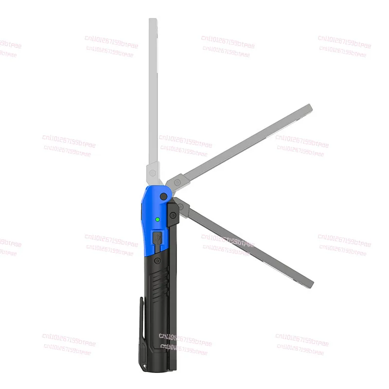 

Handheld ed work light flashlight portable charging point strong light folding maintenance car maintenance