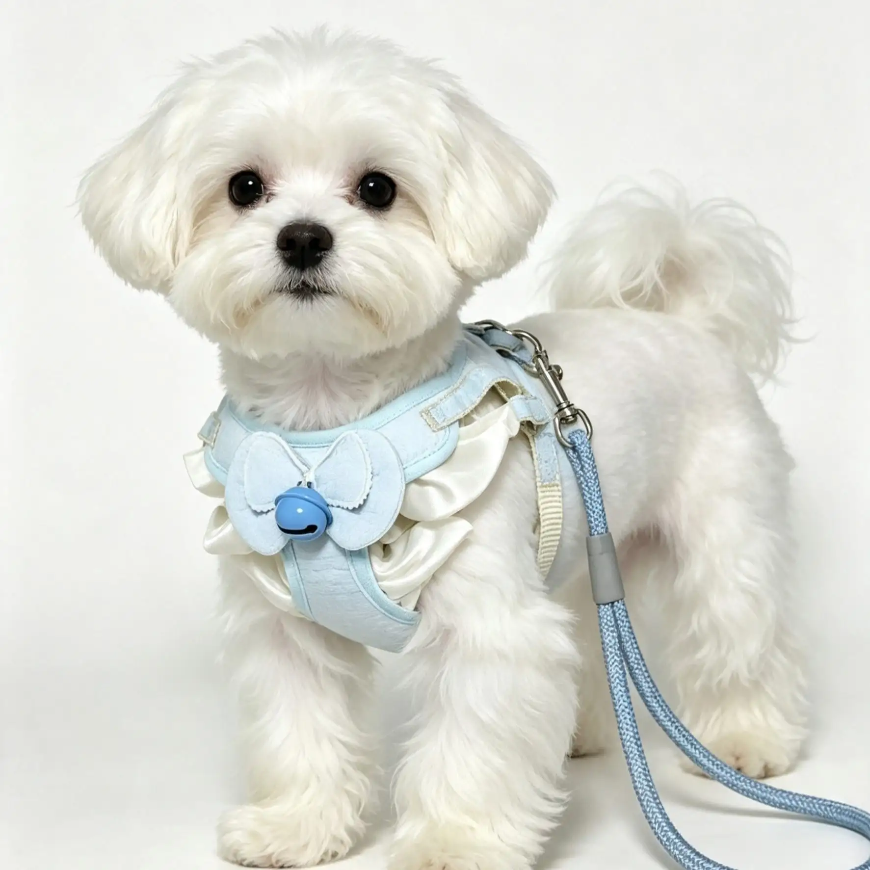 Cartoon Pet Harness and Leash Set for Cat Dogs Collars Cats-No-Pull Reflective Padded Vest Adjustable Soft Mesh Dog  Harnesses view 2