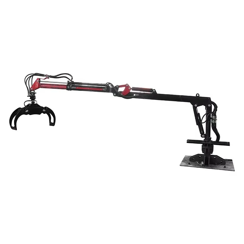 Forstmaschinen-Traktor mit hydraulischem Drehgreifer, Holzkran