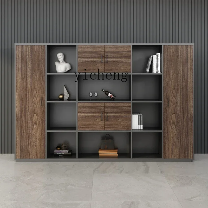ZC Office Bookcase Office Cabinet Financial File Cabinet Wooden Floor Data Archive Cabinet