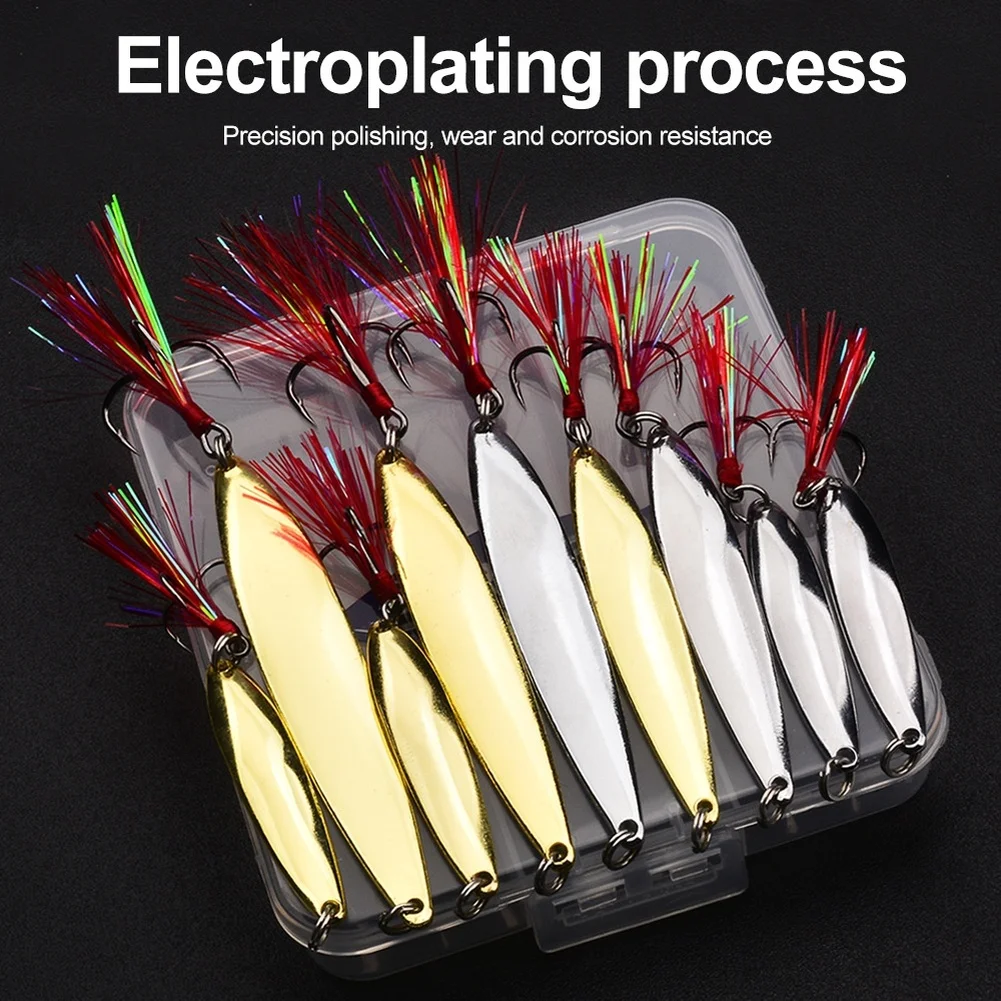 

9pcs Willow Leaf Shaped Sinking Lure Kit Worm Soft Bait Artificial Bait Swimbait Bait Wobbler Soft Baits Fishing Lure 5-20g