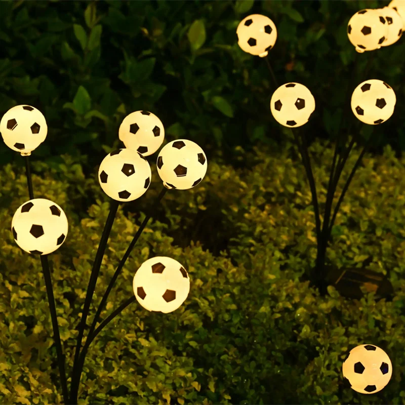 

6 LED European Cup decoration Garden Lights-New Upgraded Solar Powered football Lights Outdoor Waterproof light