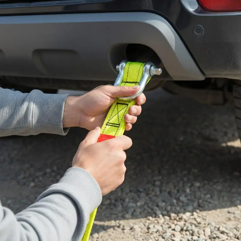 4/5 Meter Tow Rope For Truck Snatch Strap Off-road Towing Ropes Trailer Winch Cable Belt Car Traction