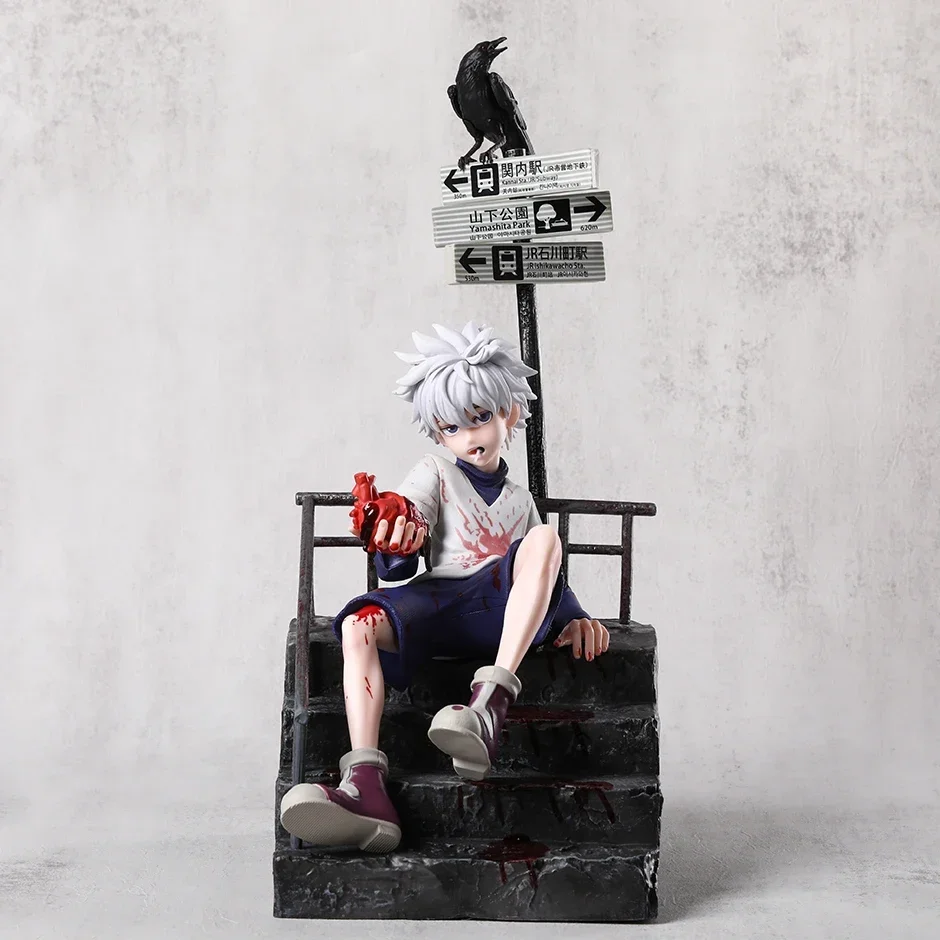 Killua Zoldyck Figurine Doll Collectible Model Decoration Toy 33.5cm