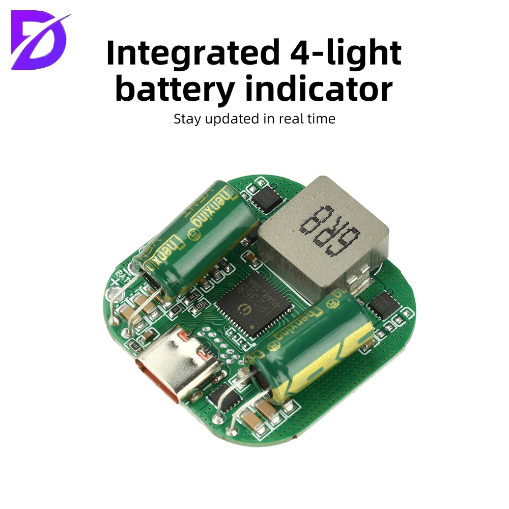 2-5S 100W Bidirectional Buck-Boost Fast Charging Module with PD 3.0 Temperature Protection for DIY Power Banks Drones RC Models