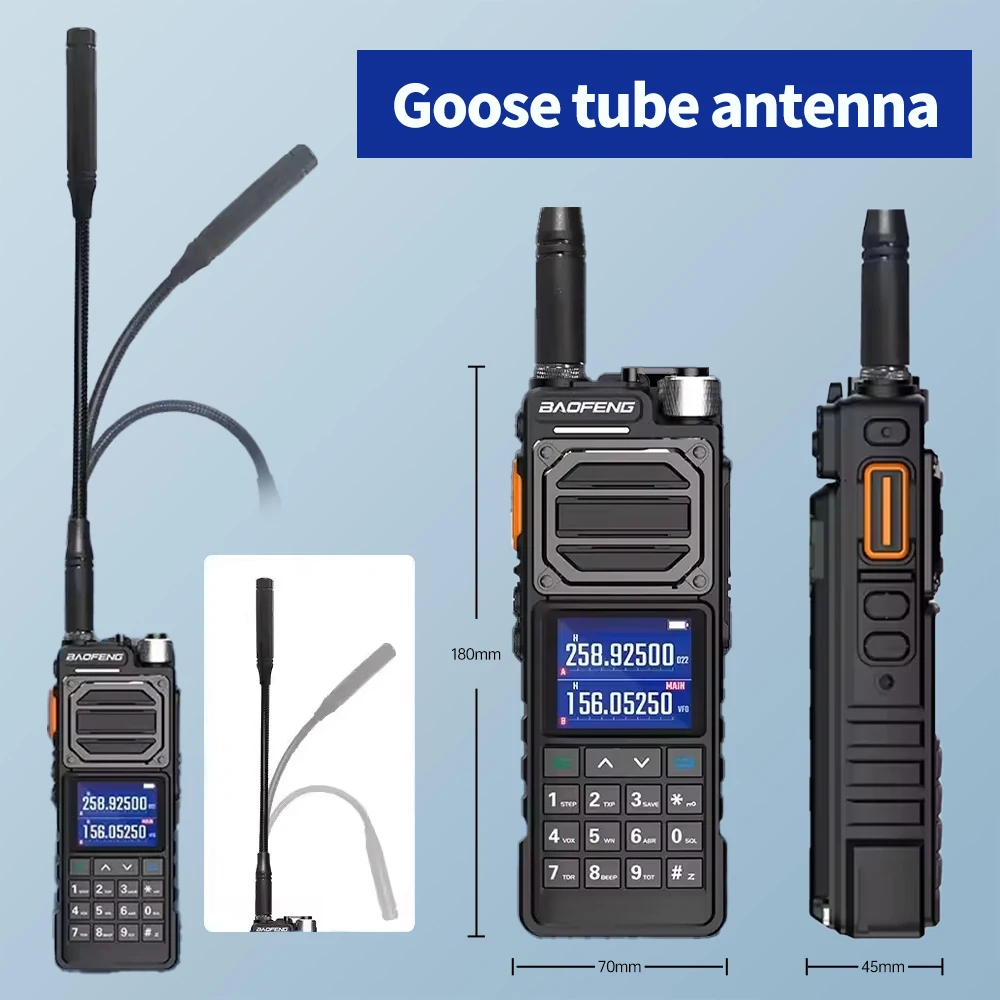 1PC Baofeng UV-25M Two Way Radio 10W Walkie Talky Long Range Type-C Charging AM FM NOAA Transmitter Handheld Wireless Woki Toki