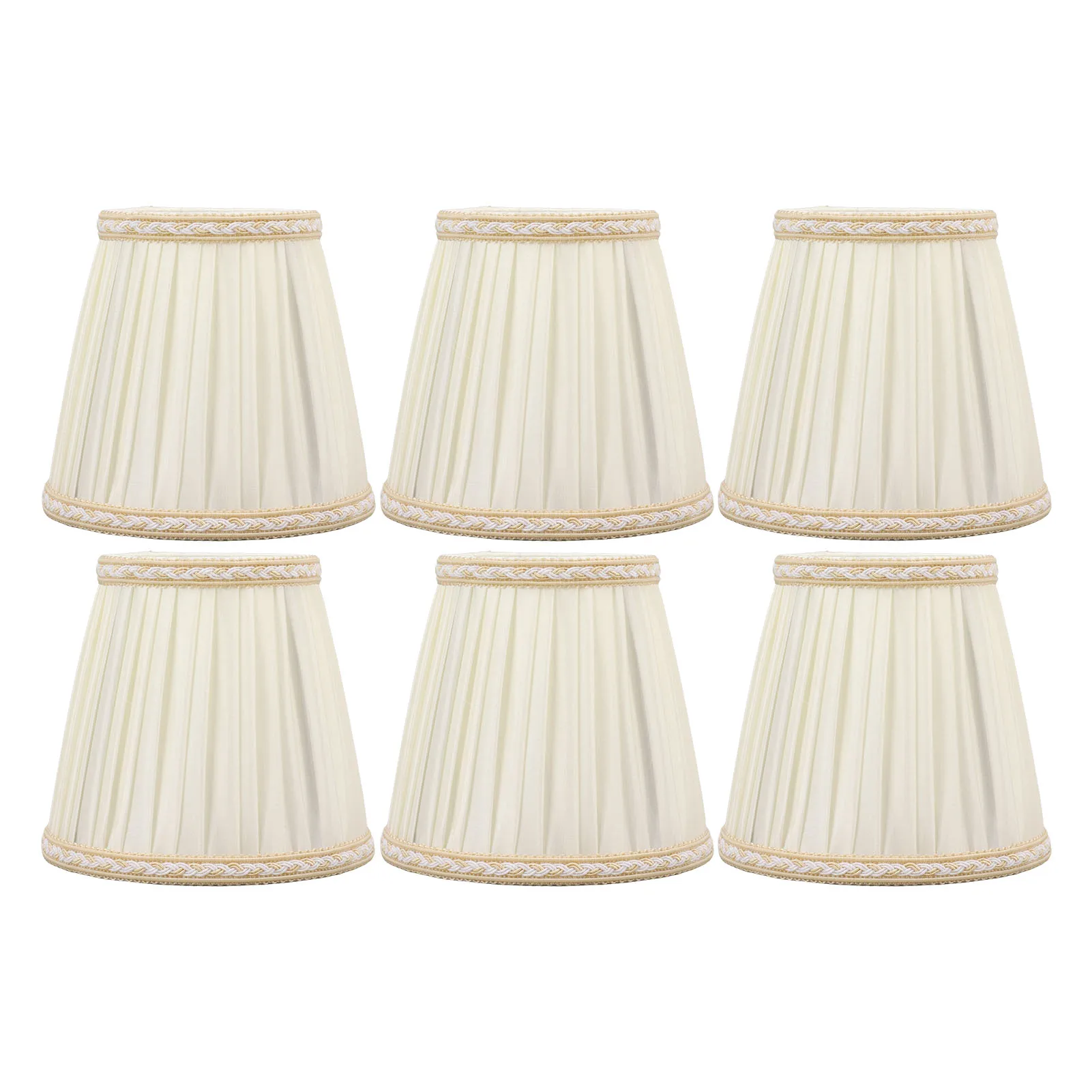 

6 шт. тканевый абажур, современный простой износостойкий декоративный настенный абажур для спальни