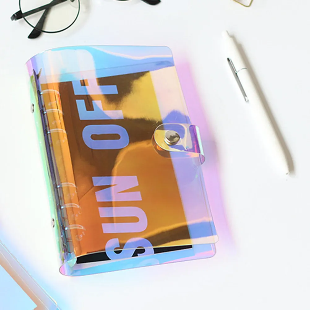 A5 Transparent PVC Notebook with Metal Button – Eco-Friendly Thick Travel Journal for Writing & Sketching