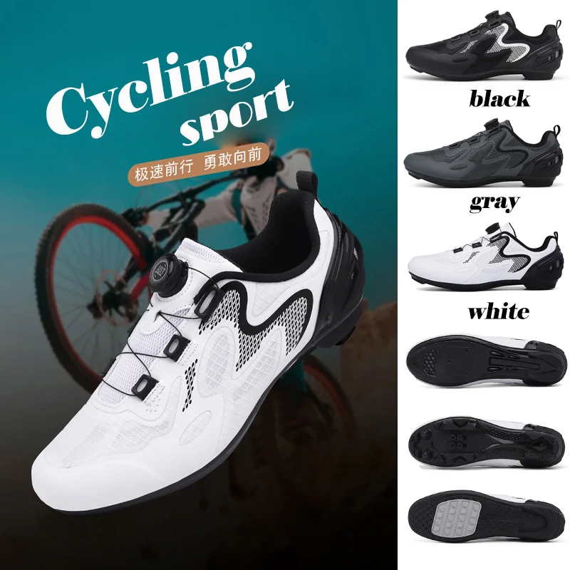 Men MTB Mountain Bike Shoes Ultra-light and breathable Road Bicycle Spd Speed Cycling Shoes anti-slip Flat Pedal Sneaker