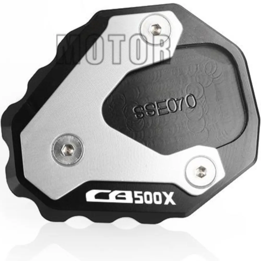 Para honda cb500x cb 500x cb500 x 2017-2021 motocicleta cnc kickstand ampliar placa pé suporte lateral extensão ampliador almofada de apoio