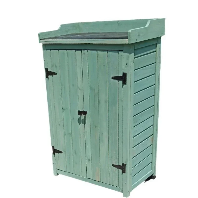 

Outdoor cabinet, storage cabinet, toolbox, utility cabinet, anti-corrosion multi-layer solid wood balcony