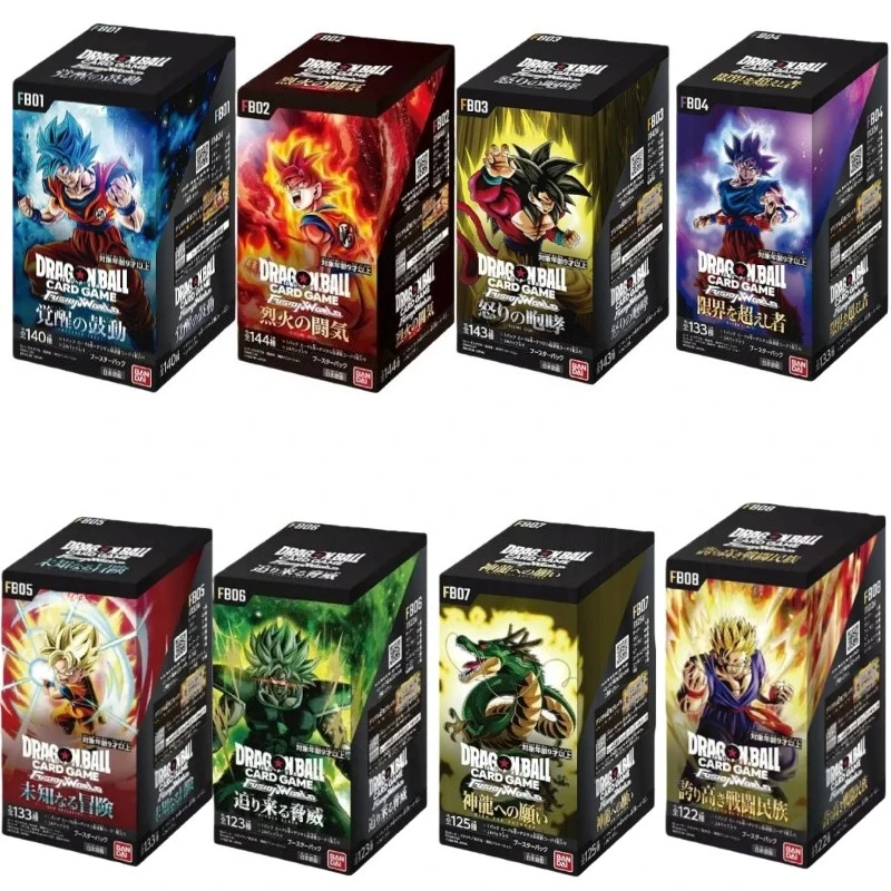 

Original BANDAI DRAGON BALL FB06 Series SUPER CARD GAME FUSION WORLD LOOMING THREAT TCG Collection Card Box