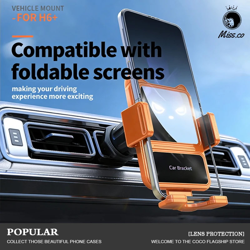 

Автомобильное крепление для телефона, быстрая зарядка, 360° ° Вращающийся держатель вентиляционного отверстия для складных экранных смартфонов, универсальный, подходит для автомобилей, грузовиков