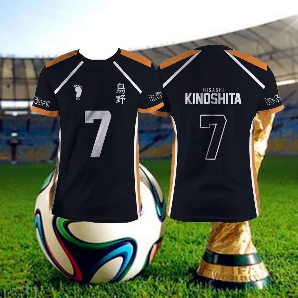 Camiseta de Anime Haikyuu Fukurodani Hinata de Nueva Jersey 2026, Camisetas de Moda para Hombre y Mujer, Playeras Deportivas Suaves de Manga Corta para Niños y Familia