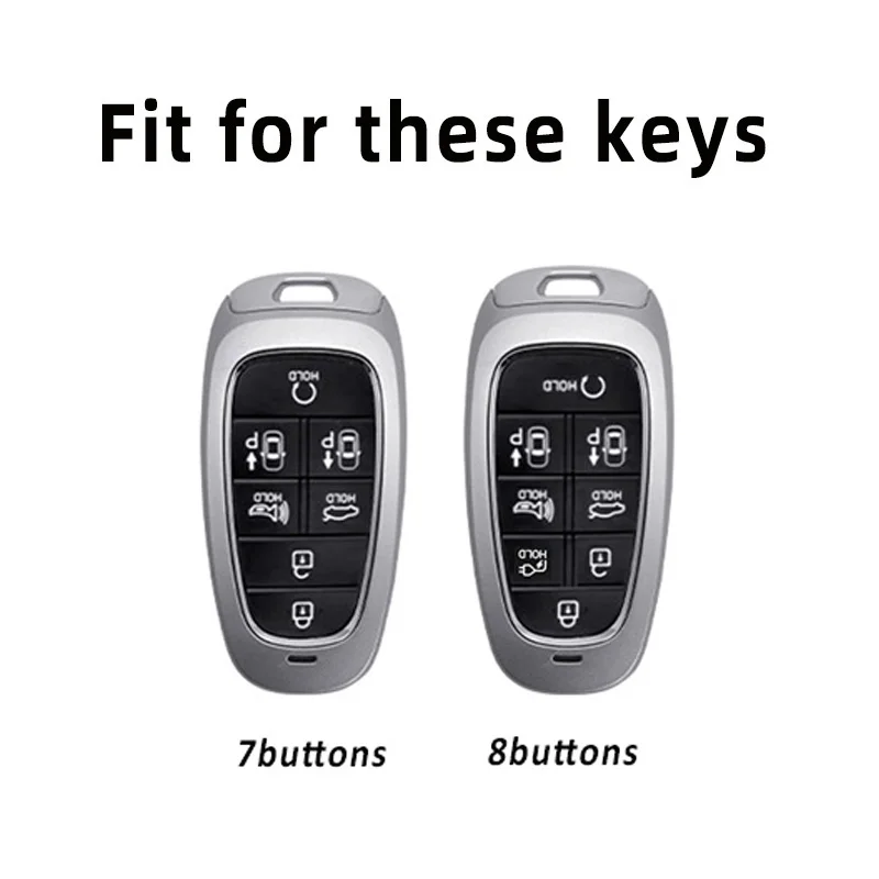 7/8 Buttons TPU Car Key Case Cover for Hyundai Sonata Sel Ev 6 Ev 8 IONIQ 5 NEXO Tucson Sonata 2020 Grandeur 2020 Sonata Limited