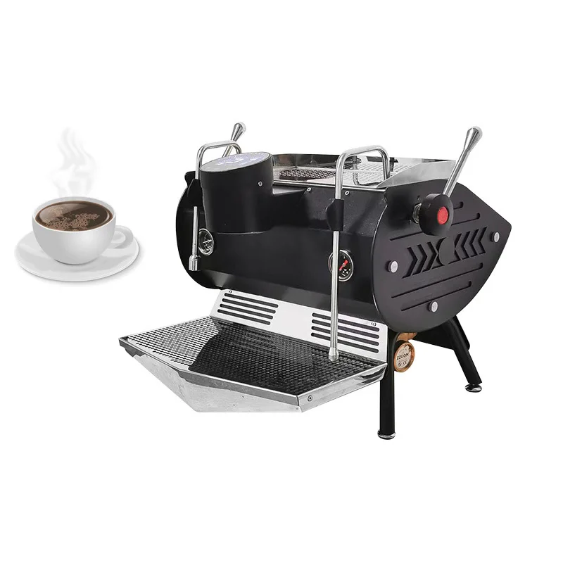 semi-automatic coffee machine Multi-boiler concentrated milk bubble steam pump pressure double double speed hot coffee beans