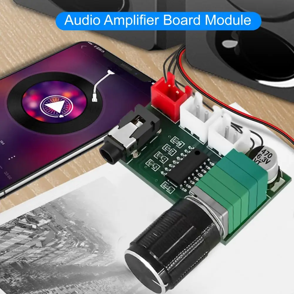 Audio Amplifier Module  Convenient Adjust Volume Freely Low Power  Safe Operation Audio Receiver for Speaker