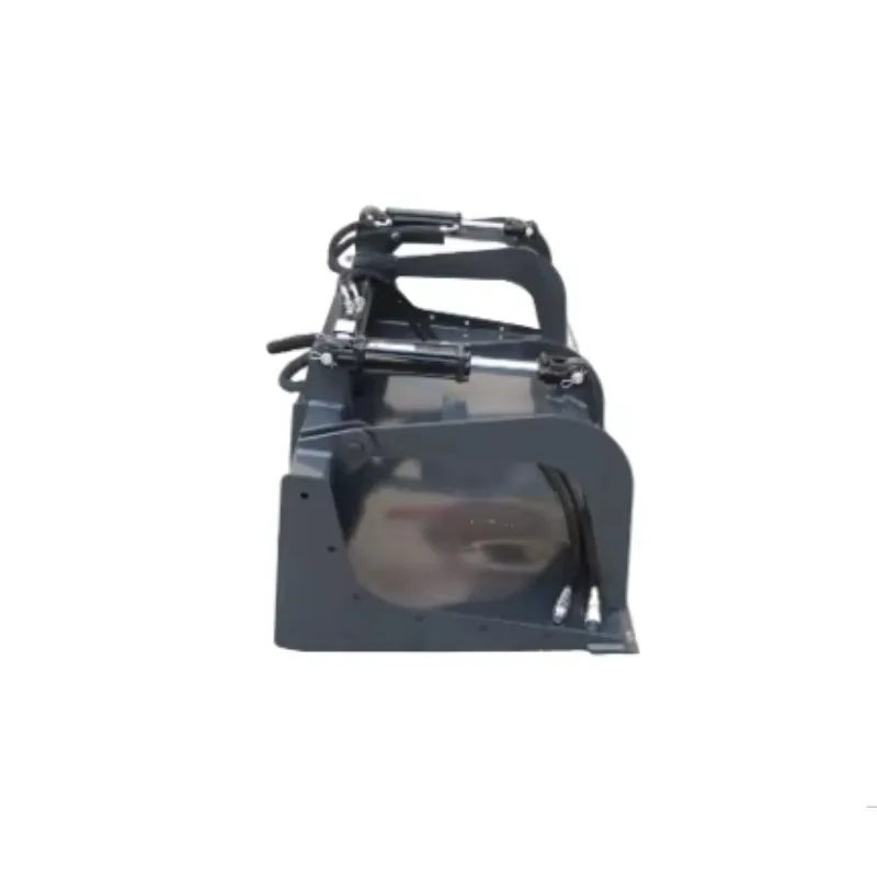 72-Inch Skid Steer Loader Grapple Bucket With Dual Claws For Grapple Operations