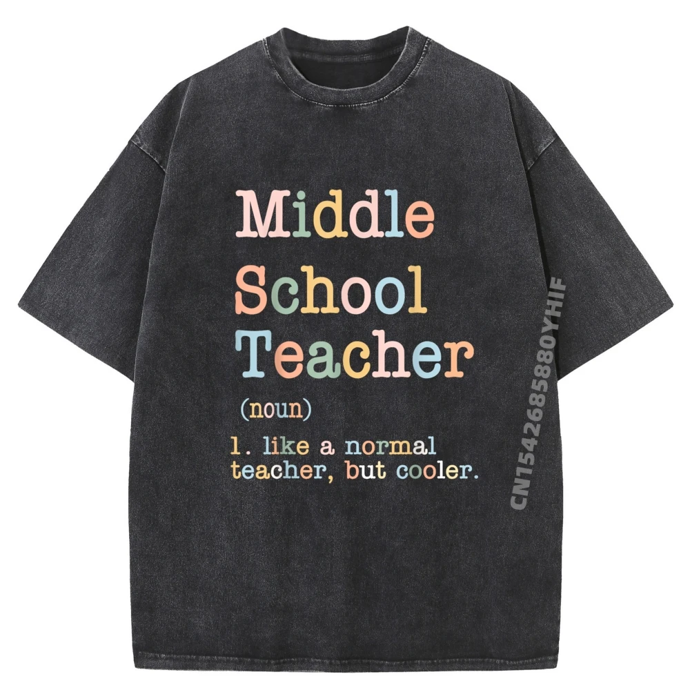

Учитель средней школы, как обычный учитель, но кулер, роскошная одежда, мужская стираная одежда Camisetas De Hombre Slogan