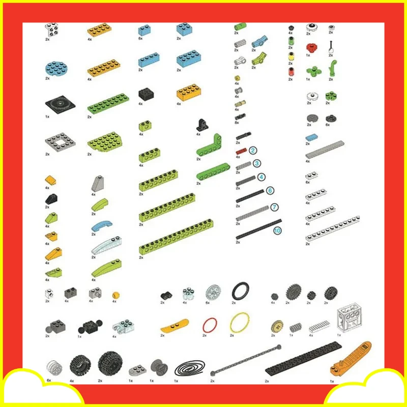 ชุดอิเล็กทรอนิกส์สำหรับประกอบหุ่นยนต์ 280 ชิ้น ชุดมอเตอร์ฮับ ใช้ได้กับตัวต่อ WeDo 2.0 45300 หุ่นยนต์เพื่อการศึกษา