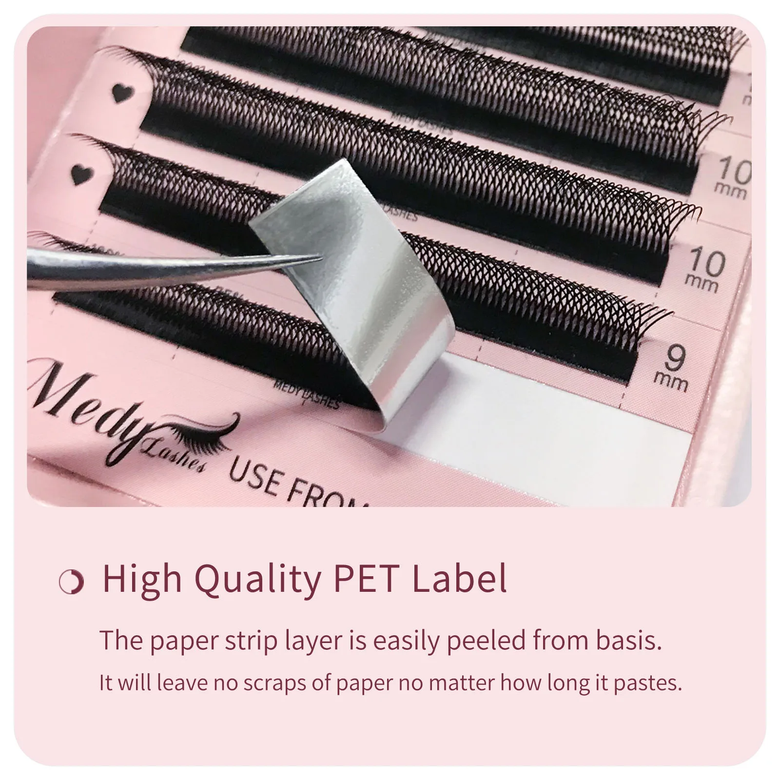 Medylashes Double Tips 3DW Shape Eyelash Extension CIlios Makup Drop Shipper 3D W Premade Volume Fans False Eyelash Make Up Soft