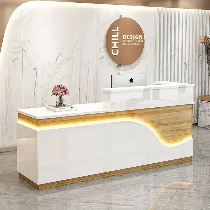 

Speech Luxury Reception Stand Lights Modern Nordic Reception Offices Executive Podium Muebles De Recepcion Bar Furniture Counter