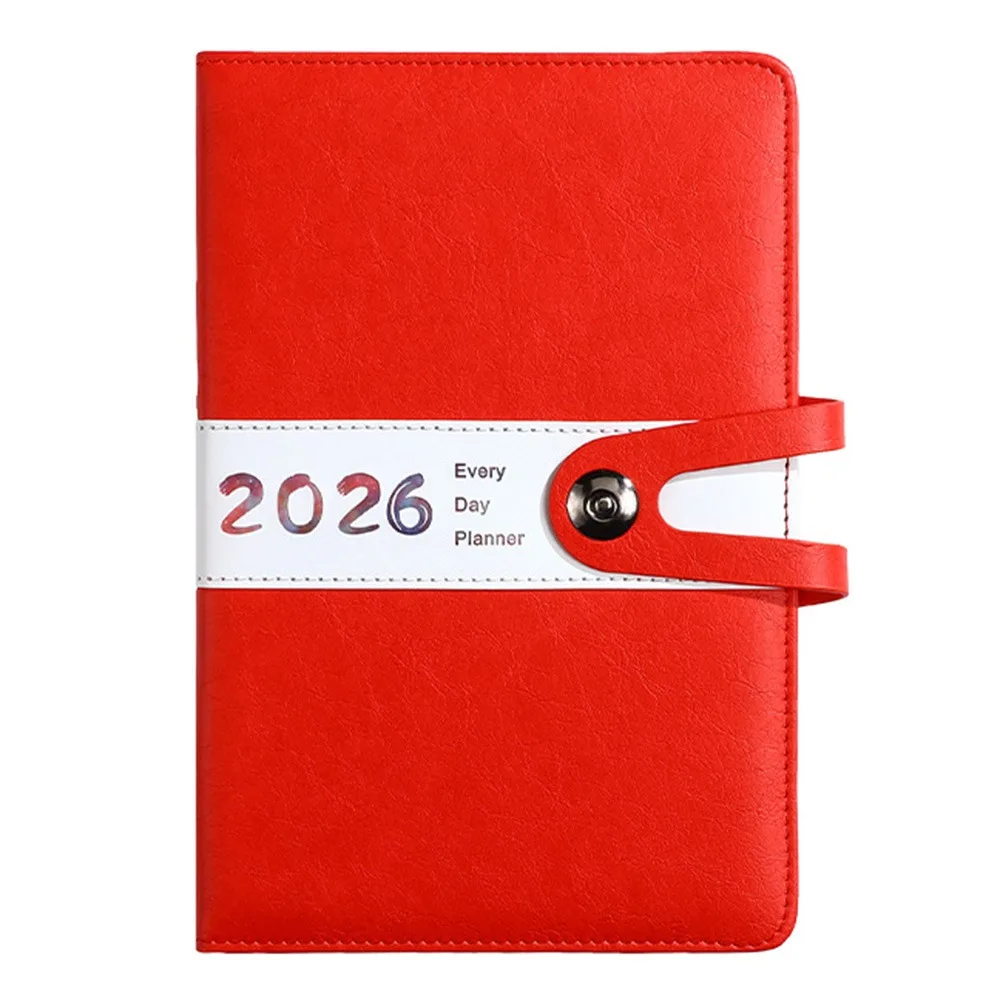 English 2026 Schedule Planner Notepad 12 Months Wear-resistant To-do List Notebook Efficiency Portable Office Work Planner