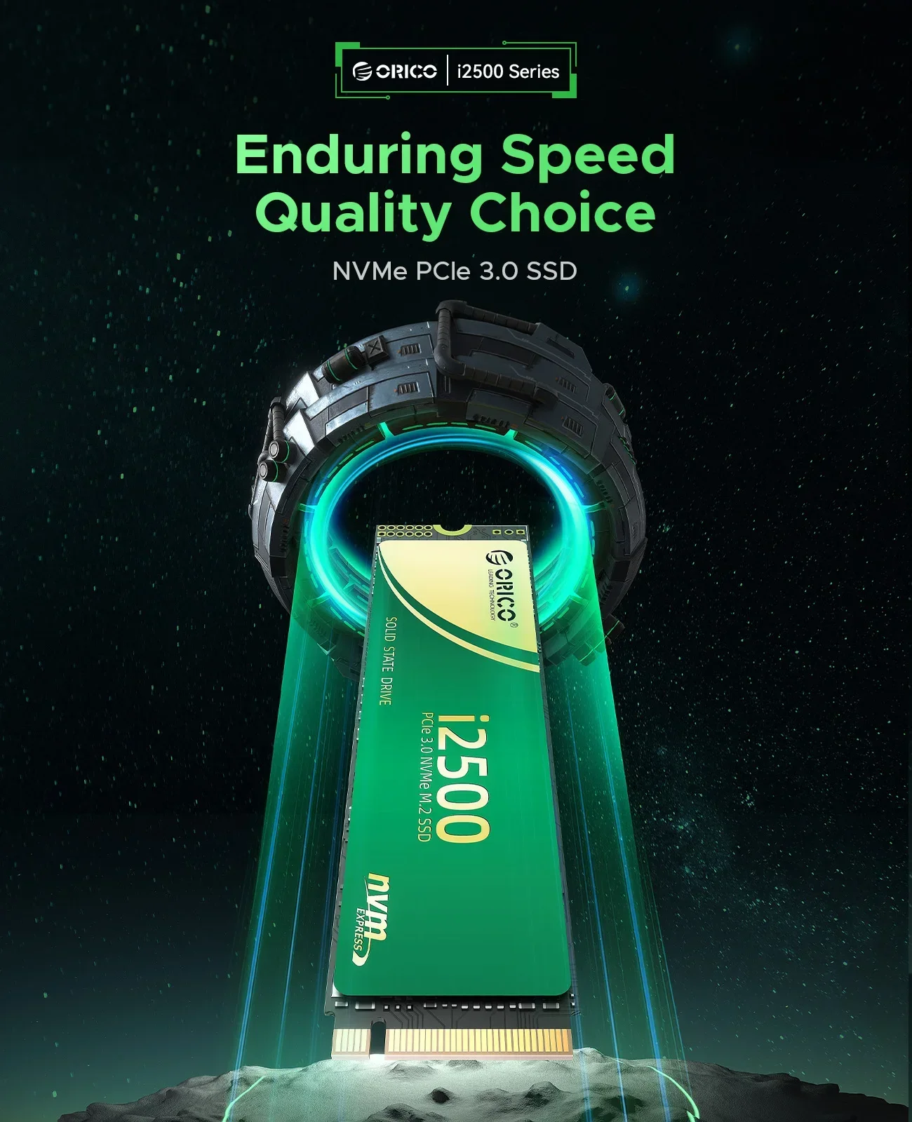 ORICO M.2 NVMe SSD PCIe Gen3 2280 SSD محرك أقراص الحالة الصلبة الداخلي يصل إلى 2500 ميجابايت/ثانية مع فلاش TLC NAND لأجهزة الكمبيوتر المحمولة 128 جيجابايت 256 جيجابايت SSD