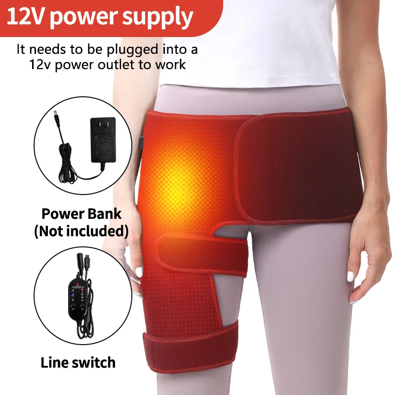 แผ่นประคบร้อนไฟฟ้าบริเวณสะโพก อุปกรณ์พยุงสะโพกแบบให้ความร้อนด้วยไฟฟ้า สำหรับโรคข้ออักเสบ/ต้นขา/ก้น แผ่นประคบร้อนไฟฟ้าสำหรับบรรเทาอาการปวดเส้นประสาทไซอาติก ของขวัญวันเกิดสำหรับคุณแม่/ภรรยา