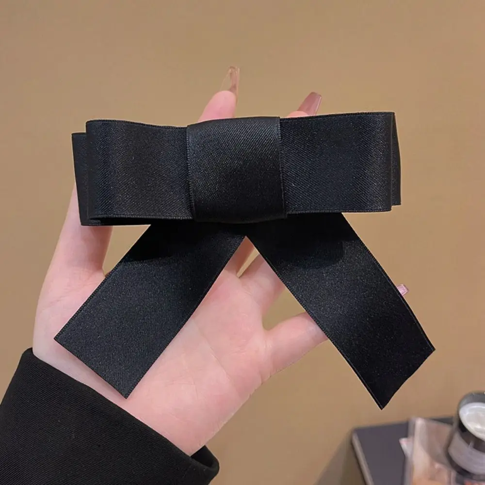 مشبك منقار بطة بعقدة فيونكة للنساء ، أقواس كبيرة من الدانتيل ، مشبك شعر ، إكسسوارات شعر ، مشابك ، مشبك جانبي أنيق ، أزياء الربيع والصيف