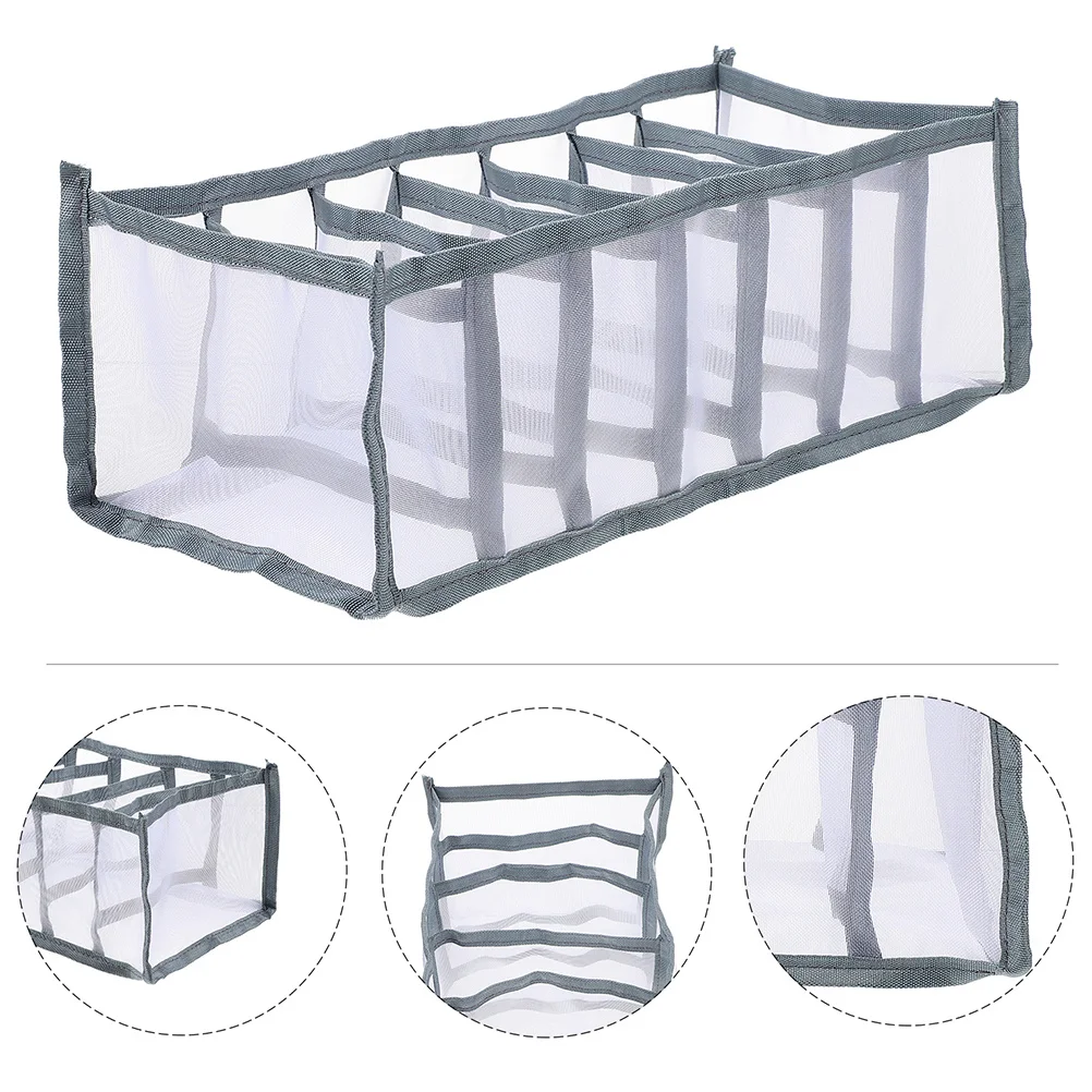 

Foldable Multi-Grid Clothes Storage Box Household Closet Organizer Laundry Hamper For Pants Underwear Home Accessory
