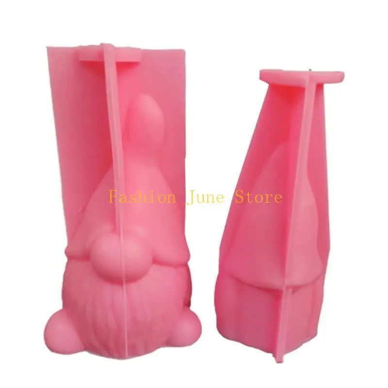 N5KA ثلاثية الأبعاد تمثال جنوم قالب راتنجات الايبوكسي الروائح الجص الصابون قالب من السيليكون لتقوم بها بنفسك الحرف المنزلية الصب #3