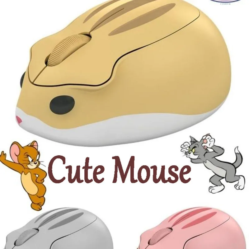 2.4G Bluetooth Mouse 3D Mini Hamster Cute Mouse Pink USB Optical Computer Mause 1600DPI Game Ergonomic Mice For Laptop Kid Gift