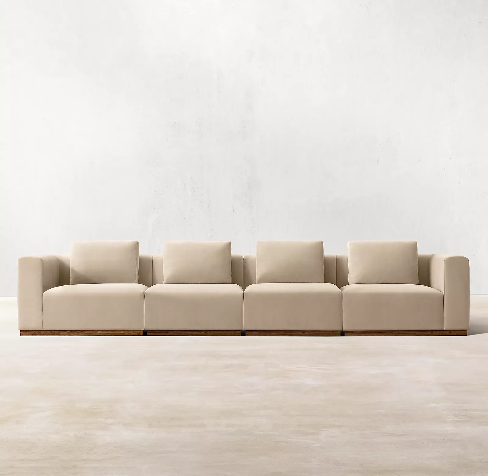 Luxury Fabric Furniture Sofa Set for Living Room Most Comfortable Couch With Washed Grey Cotton