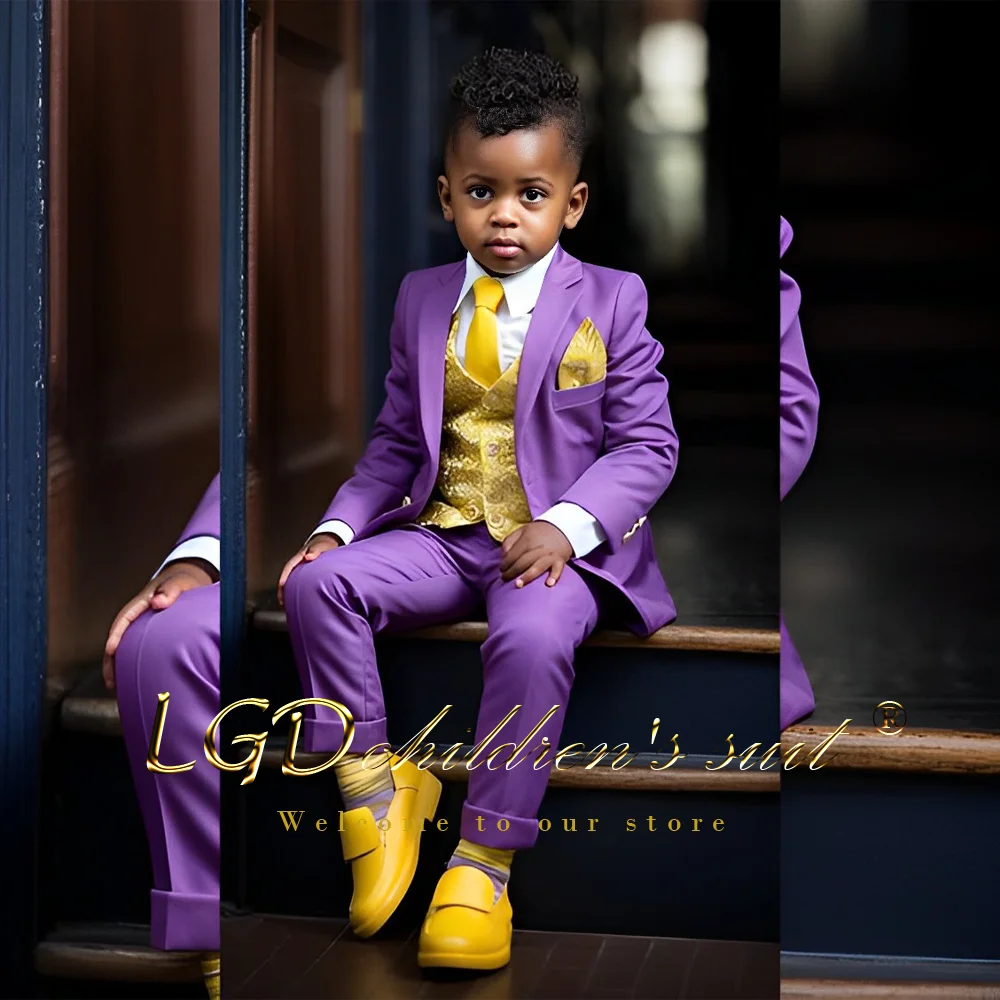 Boys suit 2 piece suit (jacket + trousers) custom made children's dinner celebration cocktail wedding boy dress