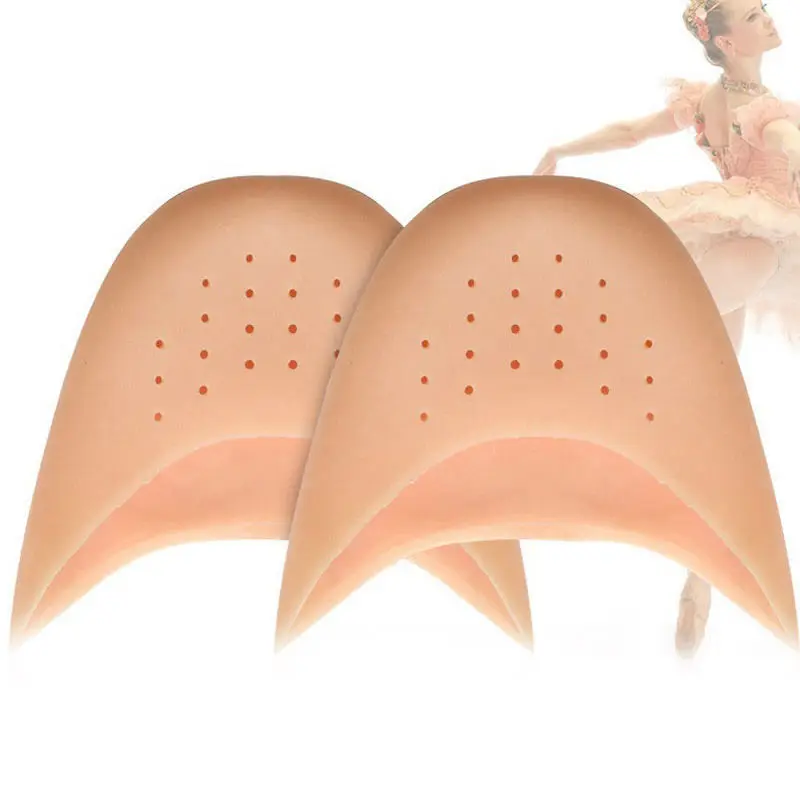 2pcs Silicone Gel Toe Pads for Pointe Shoes Ballet Dance Foot Big Toe Protection Cushion Topper Cover Protector Pouch Reusable