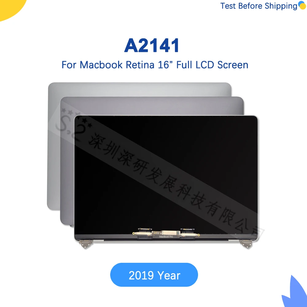 

Original New A2141 LCD Screen Display Assembly Replacement Brand New For Macbook Pro Retina 16" 2019Y Silver Space Gray EMC 3347