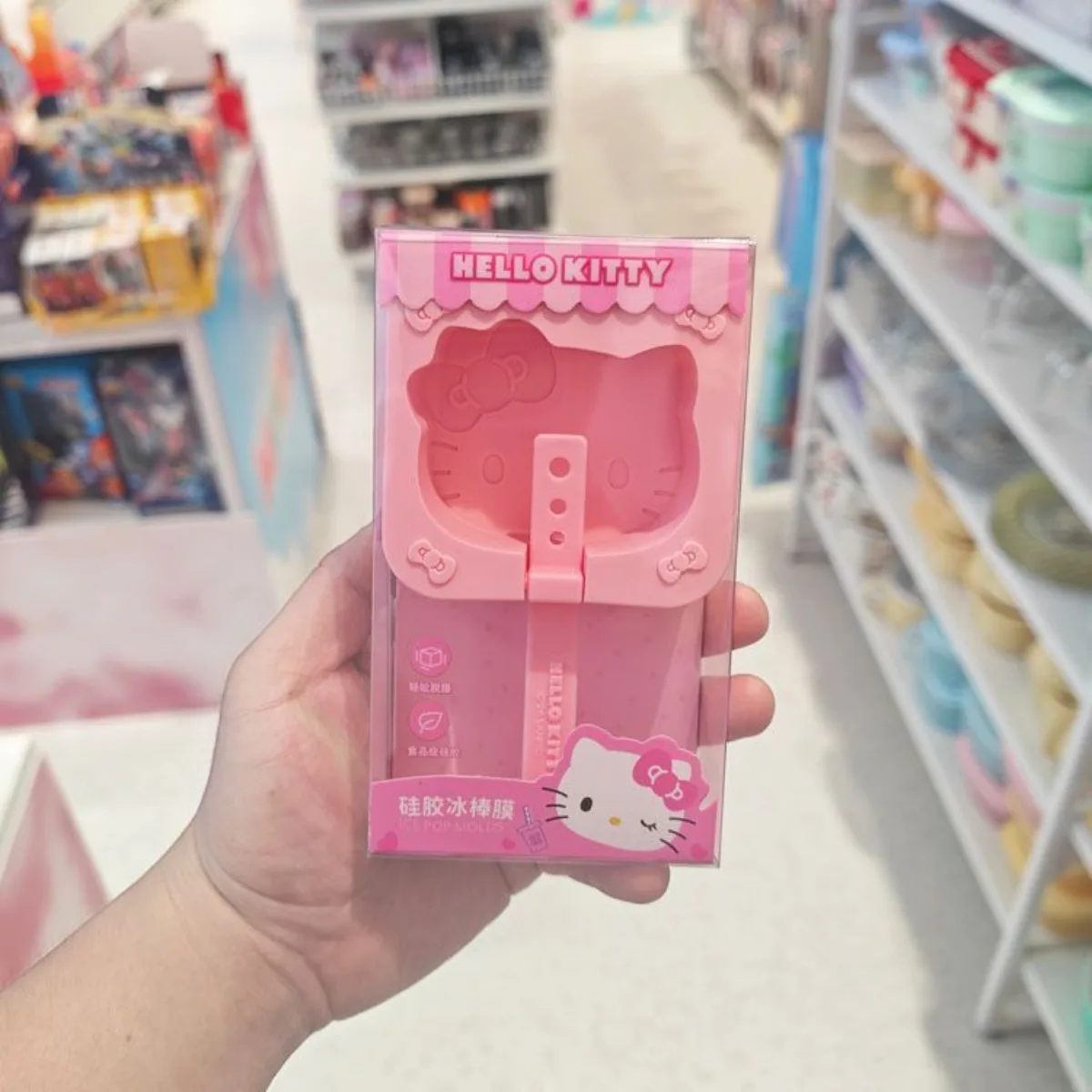 Anime Sanrio My Melody Cartoon Silicone Popsicle Mould Single Pack Ice Cream Mold for Summer Home Dessert Making Kawaii Lovely