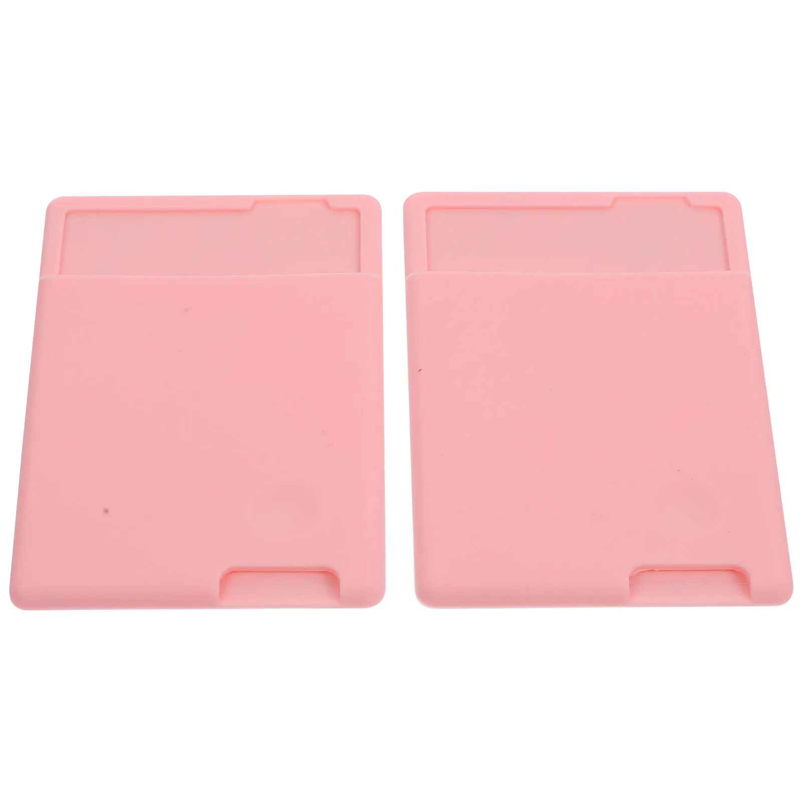 

2Pcs Strong Adhesive Silicone Phone Back Card Holder Credit Cards Holder Pocket Phone Wallet Credit Cards Bags