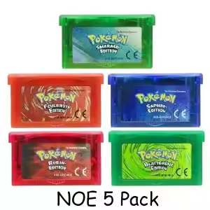 USA/EUR/ESP/ITA/NOE/FRA Pokemon Series Video Game Cartridge Pokemon Emerald FireRed LeafGreen Ruby Sapphire for GBA - Image 21