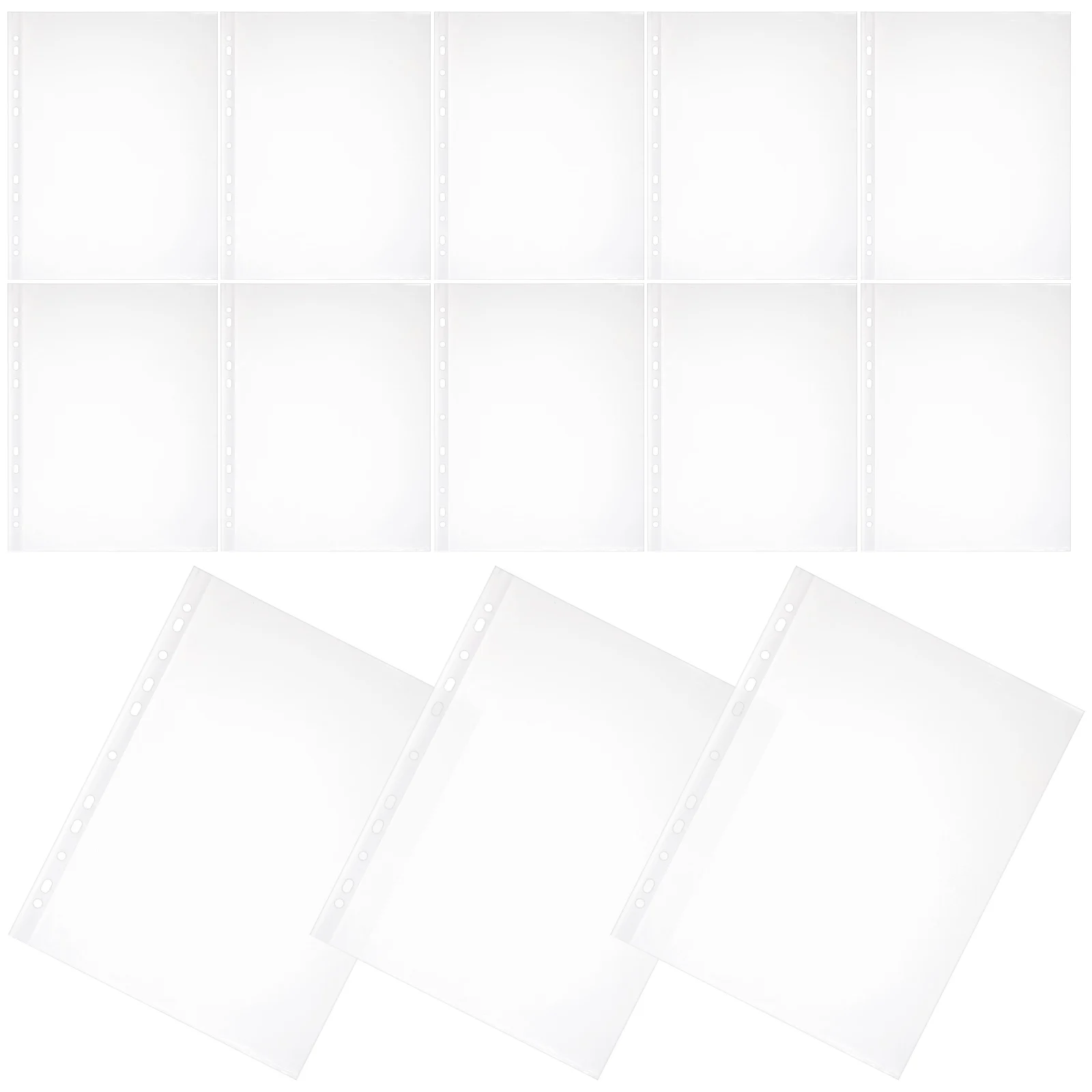 

100pcs Protective Film for A4 Paper Waterproof Document Organizer Sheets Binder Sleeves Plastic Sheet Protectors Office School